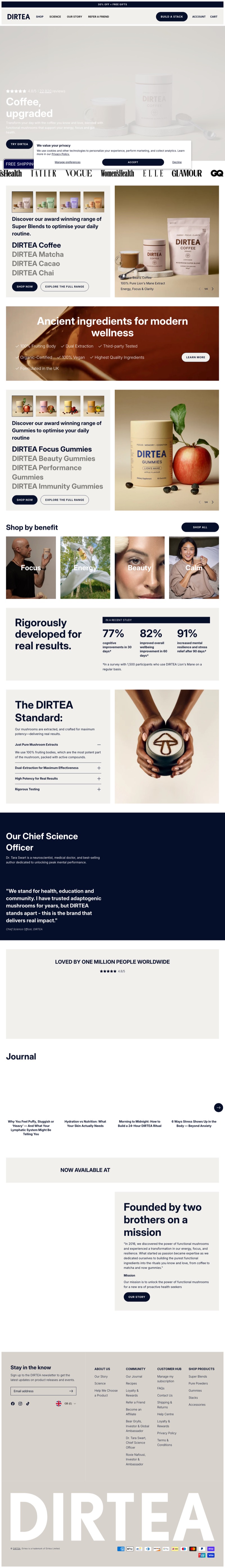Dirtea — strona główna