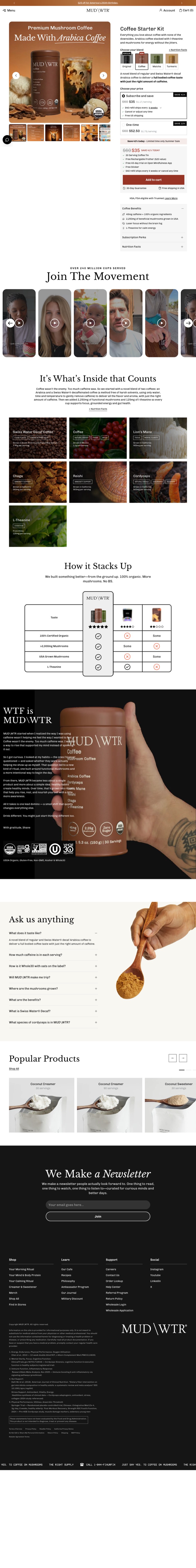 MUDWTR — strona produktowa