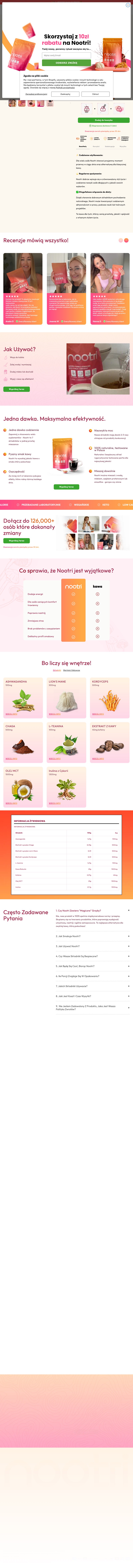 Nootri — strona produktowa